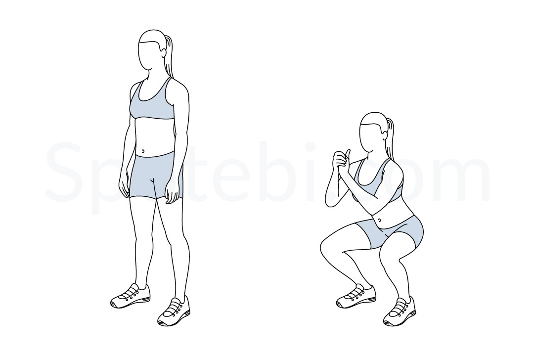 squat exercise illustration