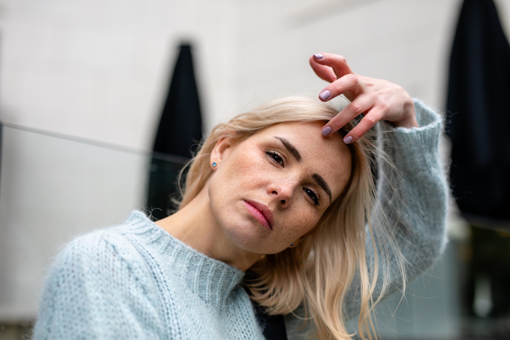 portrait young woman