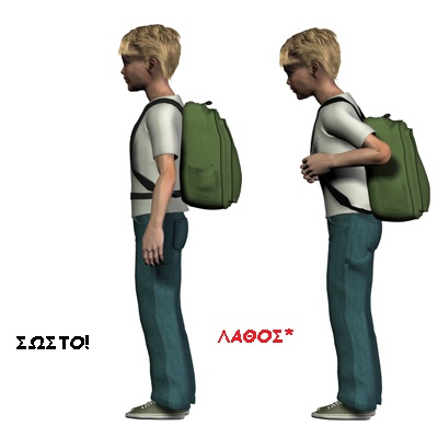 child back pain backpack