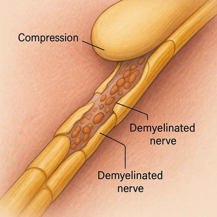 demyelinated nerve