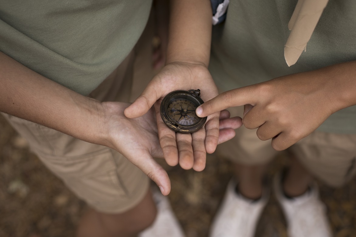 boy scouts spending time